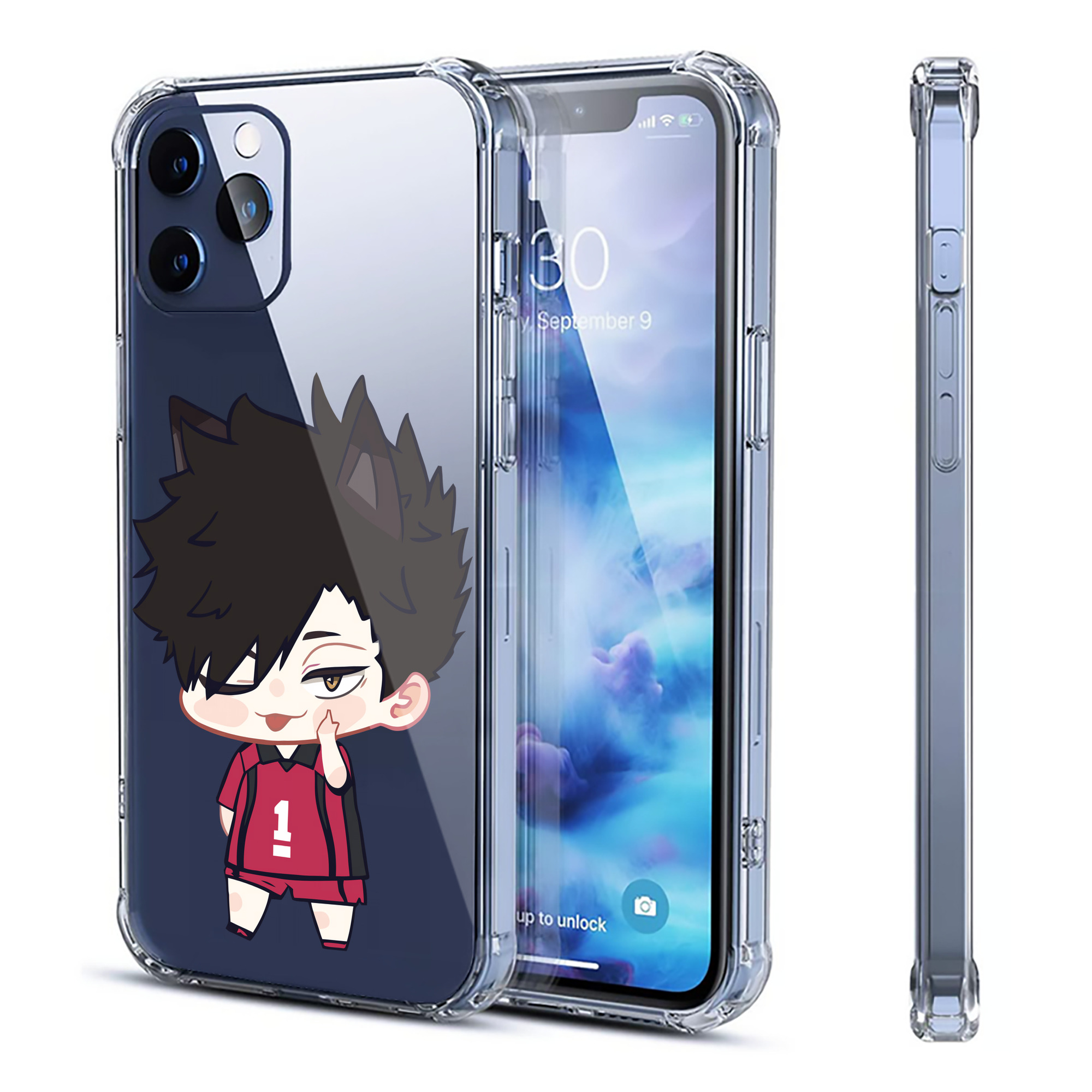 （画像用） ハイキュー!! Haikyu!! 【iPhone 12シリーズ対応】透明スマホケース（クリアソフトケース）